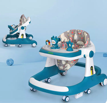 Multi-Functional Baby Walker-Blue